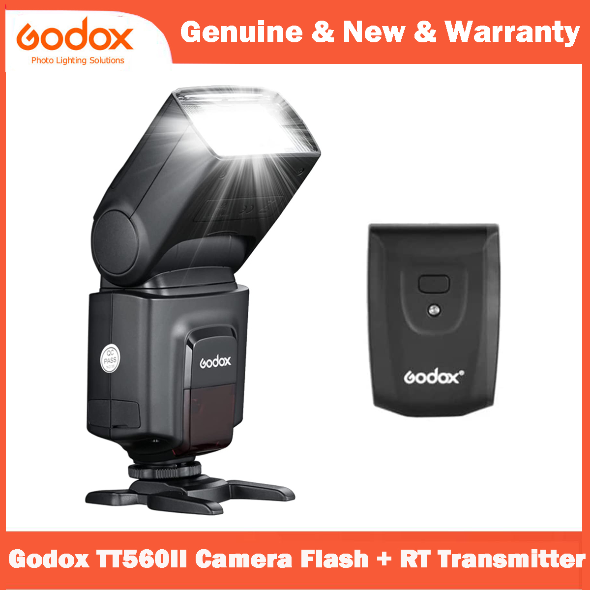 Photography Lighting Godox - Godox TT560II Wireless 433MHz GN38 Camera