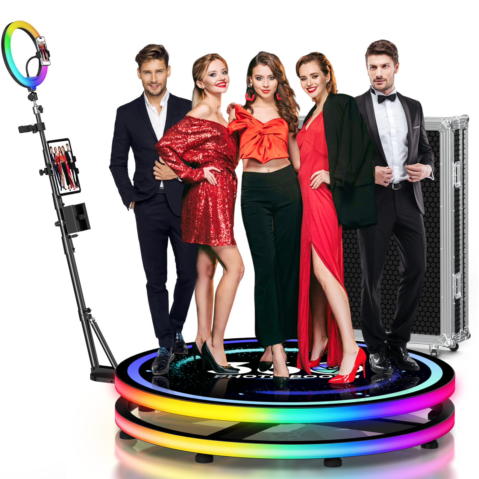 Photography Lighting App - 360 Rotating Photo Booth Ring Light
