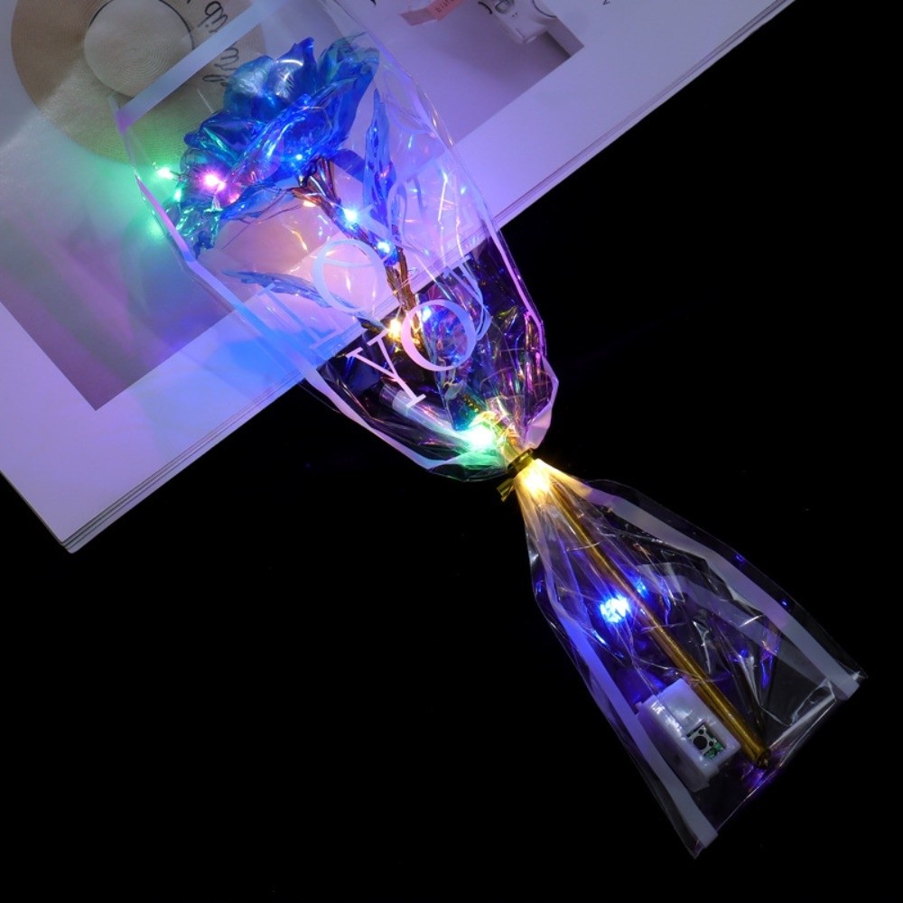 Glowing Gold Foil Rose Flower  - Photography Lighting Simulation 리뷰 및 가격