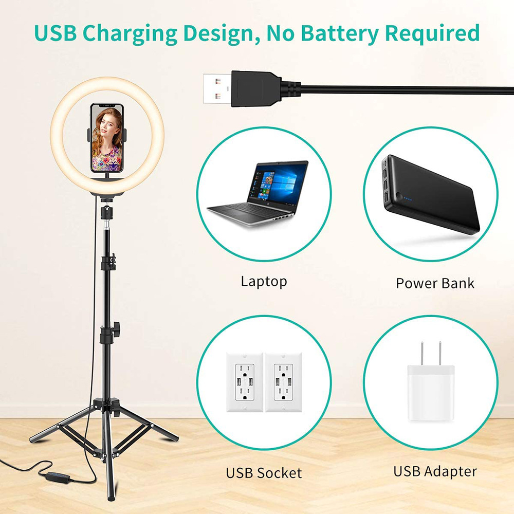 Phone Live Ring Light 10 Inch  - Photography Lighting Professional 리뷰 및 가격