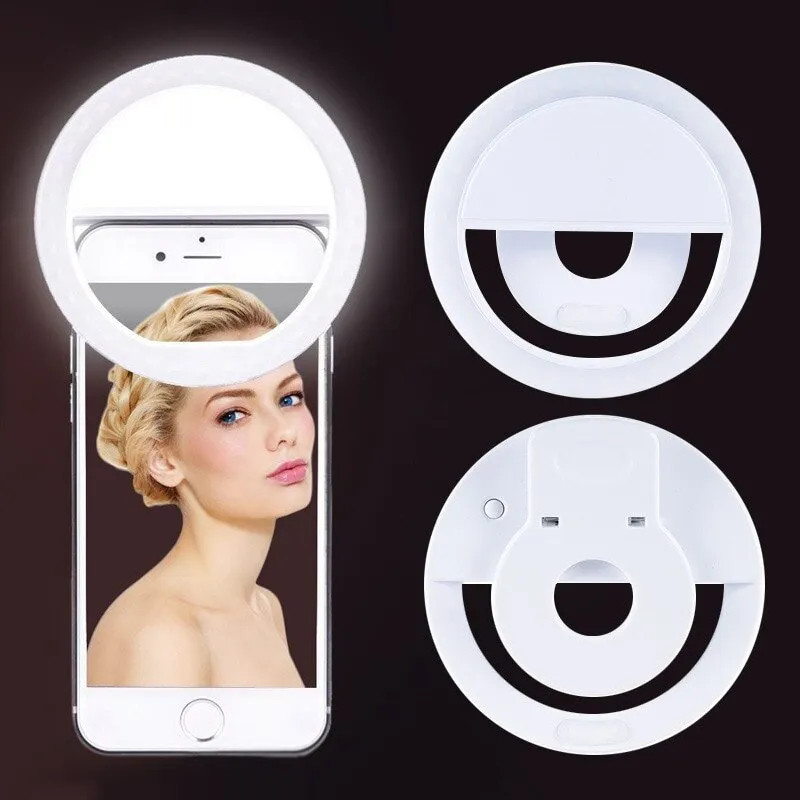 USB Rechargeable LED Selfie Ri - Photography Lighting Background 리뷰 및 가격