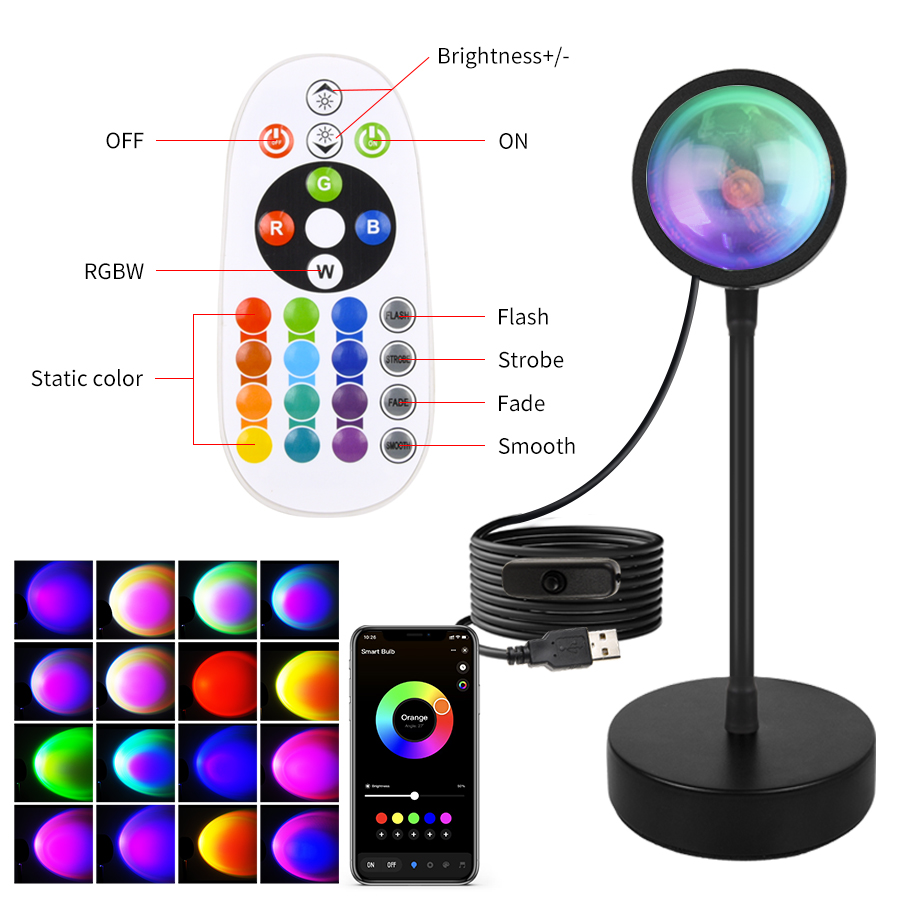 Smart Sunset Lamp Tuya LED Nig - Photography Lighting App 리뷰 및 가격