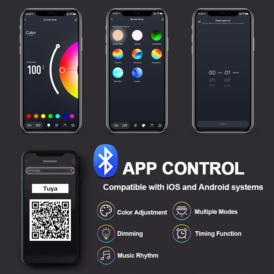Smart Sunset Lamp Tuya LED Nig - Photography Lighting App 리뷰 및 가격