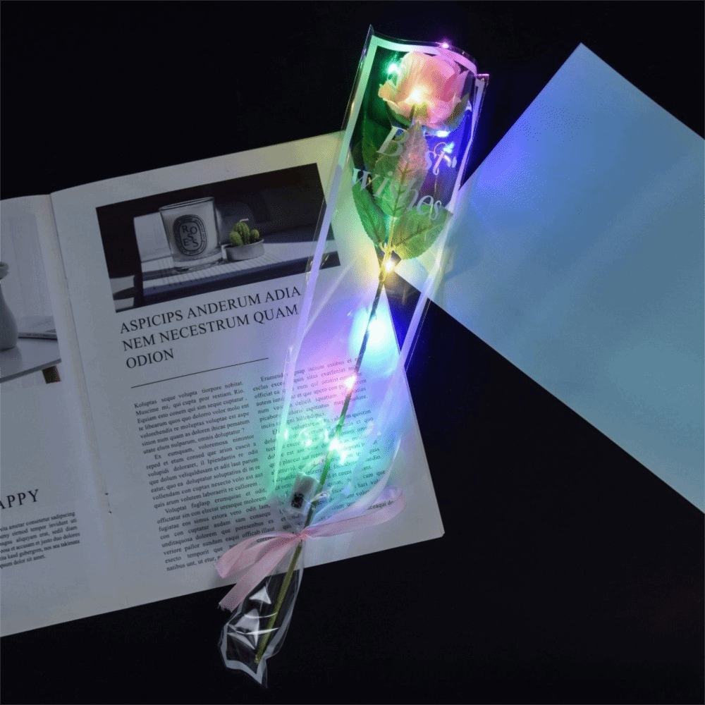 Glowing Artificial Rose Flower - Photography Lighting Simulation 리뷰 및 가격