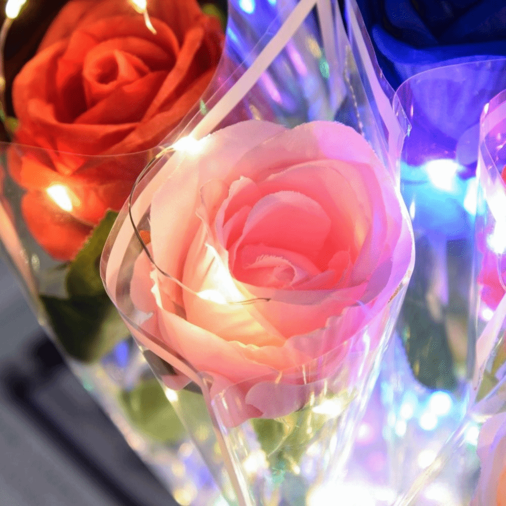 Glowing Artificial Rose Flower - Photography Lighting Simulation 리뷰 및 가격