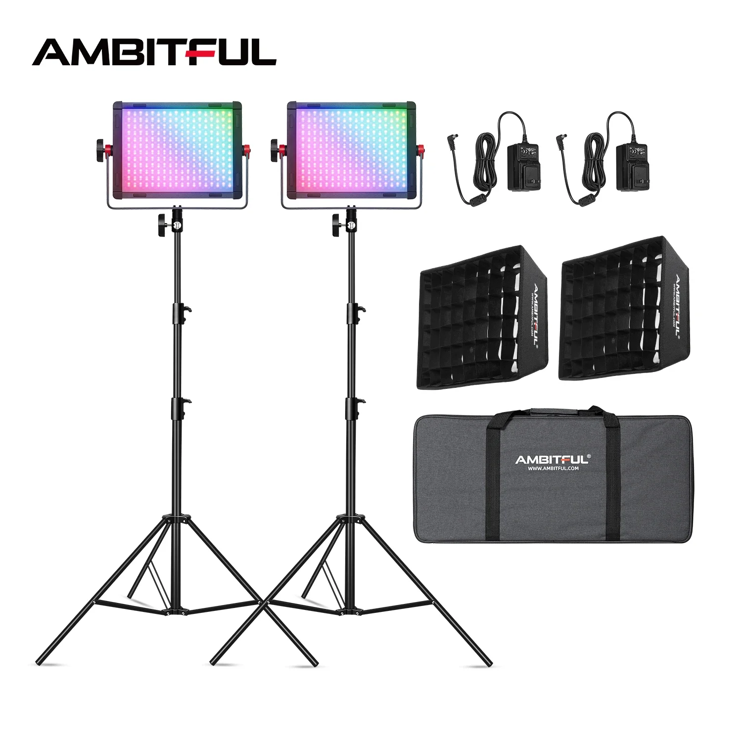 AMBITUFL P35R 30W RGB LED Vide - Photography Lighting Bag 리뷰 및 가격