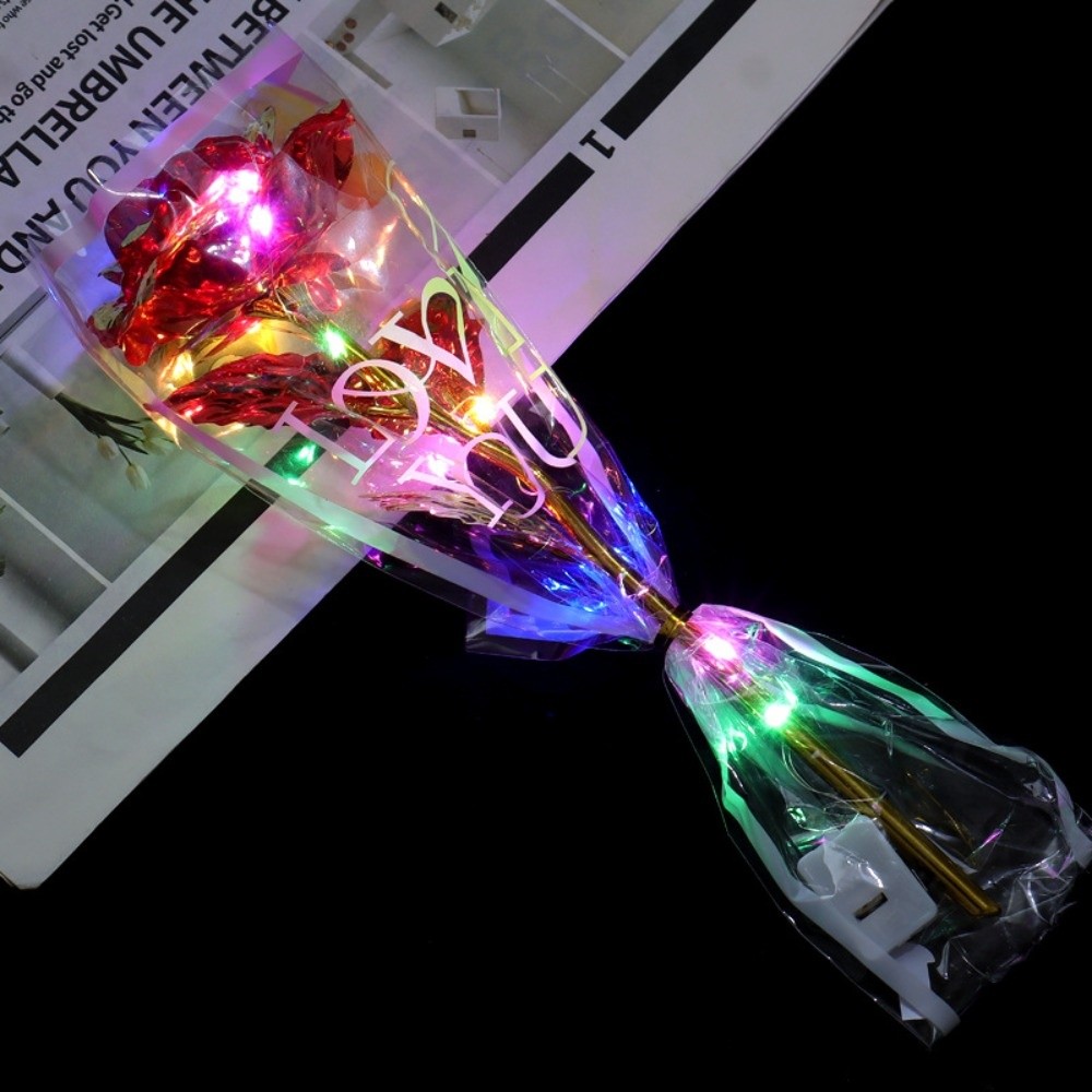 Glowing Gold Foil Rose Flower  - Photography Lighting Simulation 리뷰 및 가격