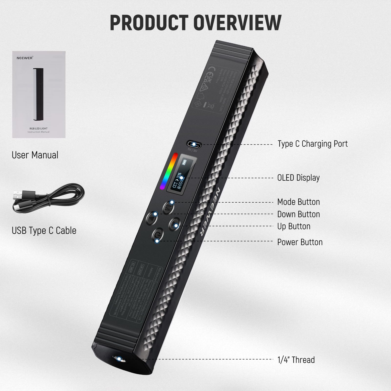 NEEWER RGB Light Wand with APP - Photography Lighting App 리뷰 및 가격