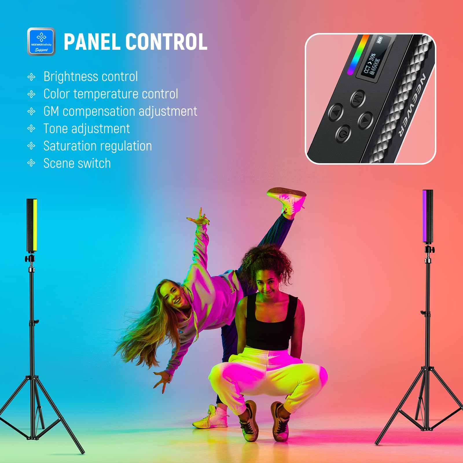 NEEWER RGB Light Wand with APP - Photography Lighting App 리뷰 및 가격