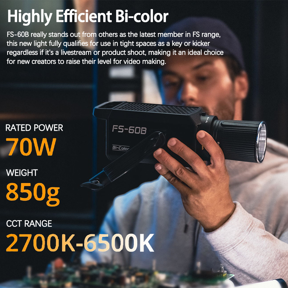 Nanlite FS-60B 70W Bi-color Sp - Photography Lighting Wireless 리뷰 및 가격