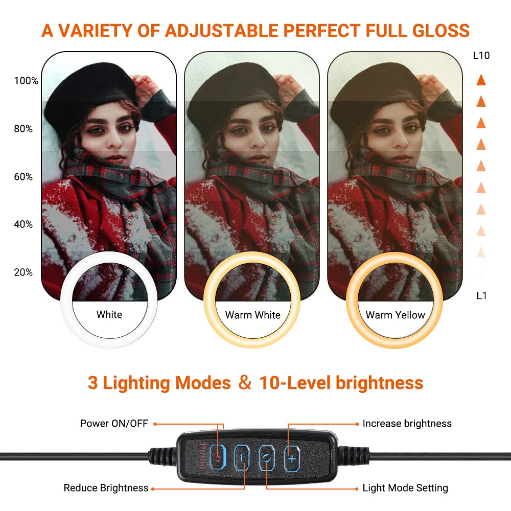 26cm 10 inch Led Ring Selfie L - Photography Lighting Professional 리뷰 및 가격