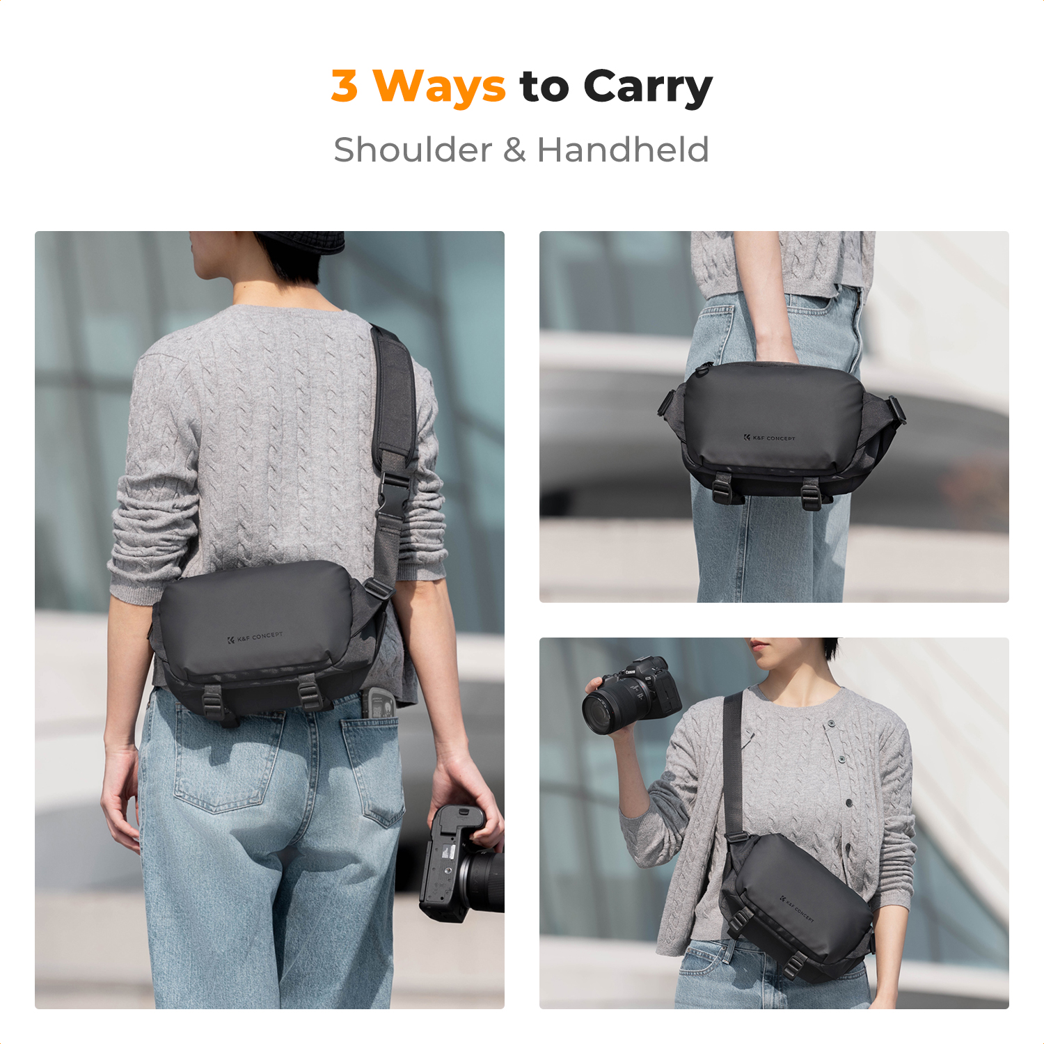 K&F CONCEPT 4L Camera Sling Ba - Photography Lighting Bag 리뷰 및 가격