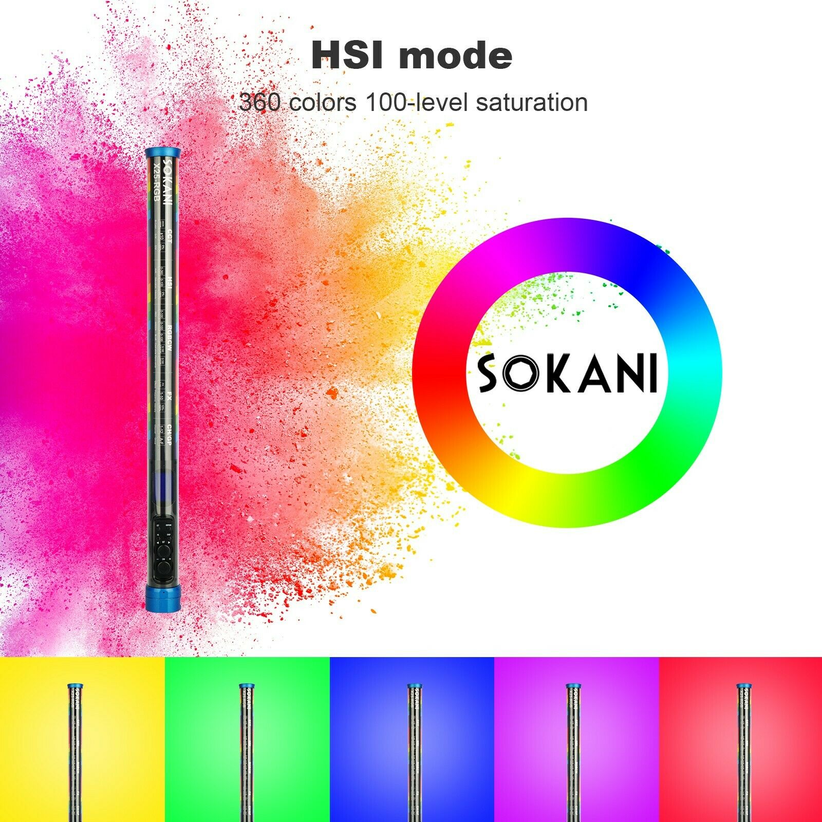 Sokani X25 RGB LED Video Light - Photography Lighting App 리뷰 및 가격