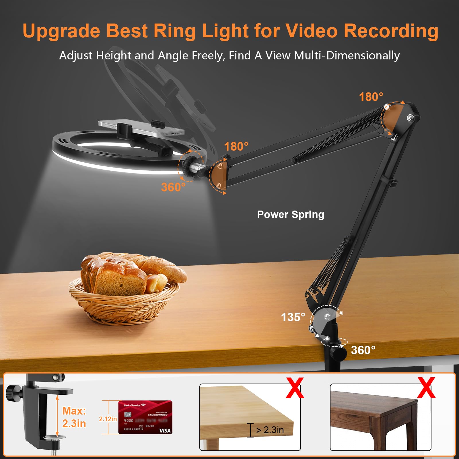 Nice Overhead Tripod With Ring - Photography Lighting Professional 리뷰 및 가격