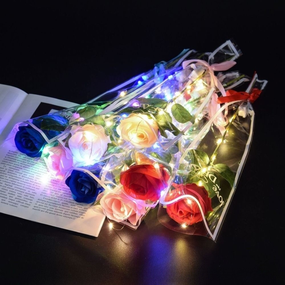 Glowing Artificial Rose Flower - Photography Lighting Simulation 리뷰 및 가격