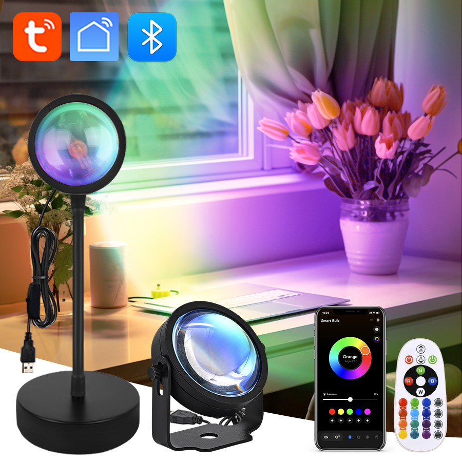Smart Sunset Lamp Tuya USB Sun - Photography Lighting App 리뷰 및 가격