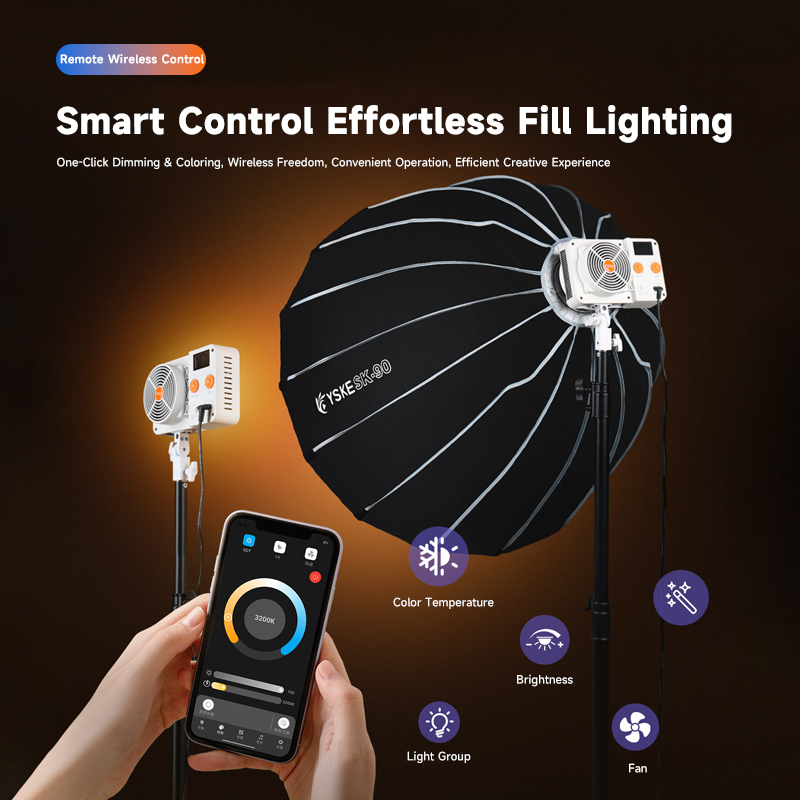 YSKE FL300 320W COB LED Video  - Photography Lighting App 리뷰 및 가격