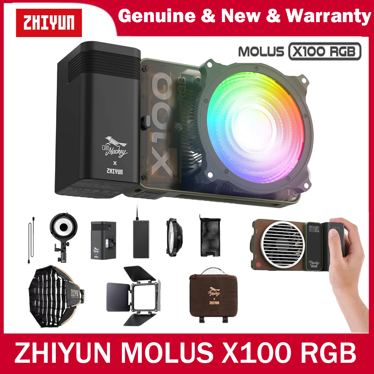ZHIYUN MOLUS X100 RGB LED Ligh - Photography Lighting App 리뷰 및 가격