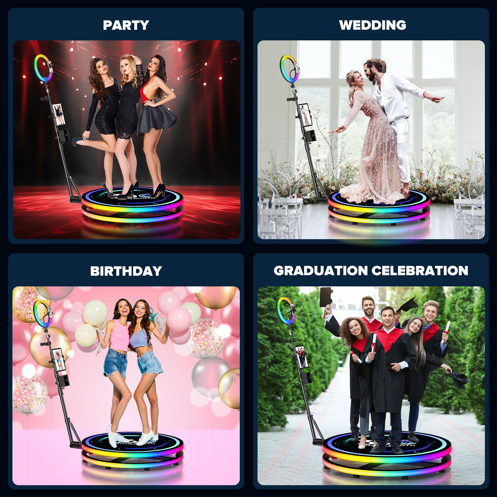 360 Rotating Photo Booth Ring  - Photography Lighting App 리뷰 및 가격