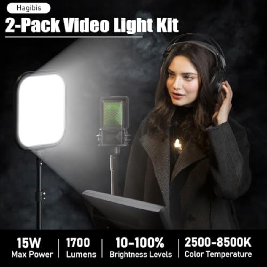 2Pack LED Video Light Kit, 15W - Lighting In Photography Studio 리뷰 및 가격